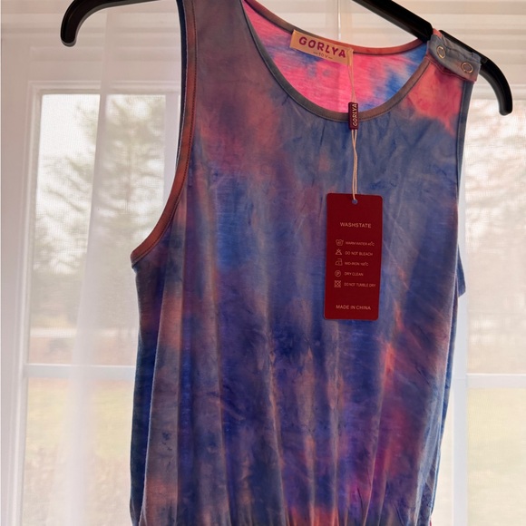 Gorlya Tie-Dye Sleeveless Jumpsuit - Picture 5 of 9